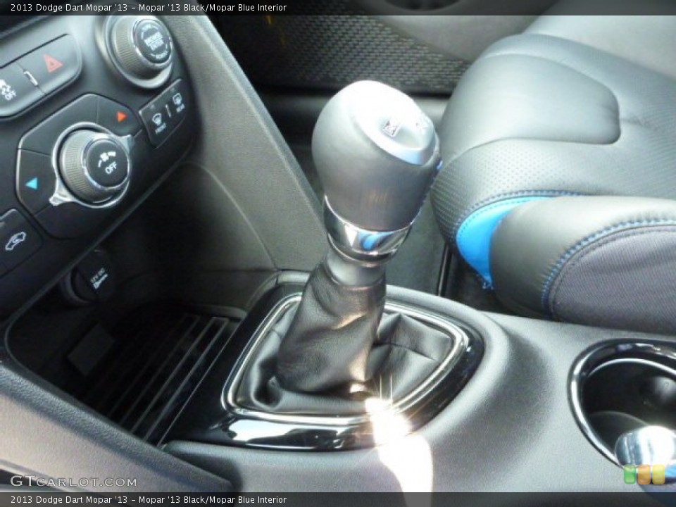 Mopar '13 Black/Mopar Blue Interior Transmission for the 2013 Dodge Dart Mopar '13 #86432961