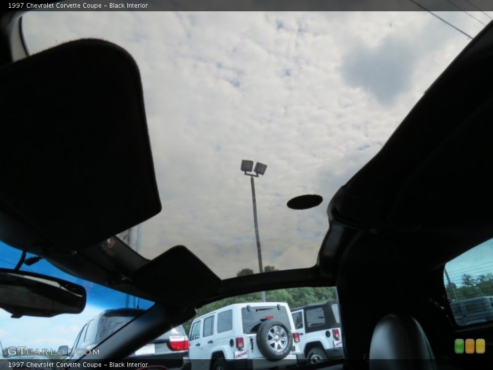 Black Interior Sunroof for the 1997 Chevrolet Corvette Coupe #86435526