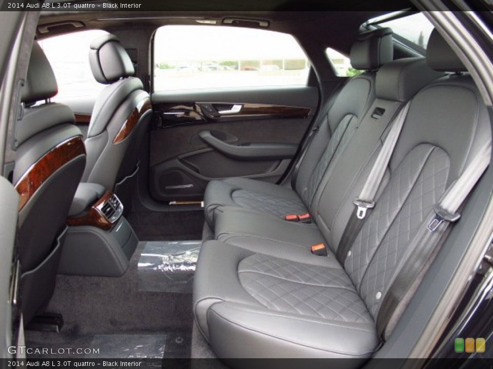 Black Interior Rear Seat for the 2014 Audi A8 L 3.0T quattro #86438433