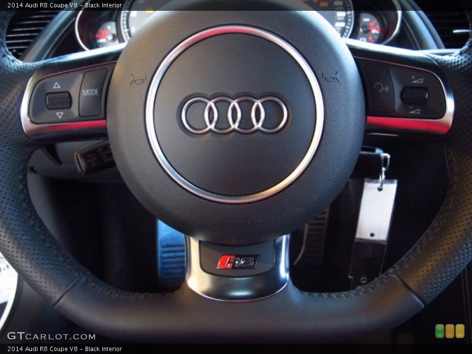 Black Interior Controls for the 2014 Audi R8 Coupe V8 #86439054