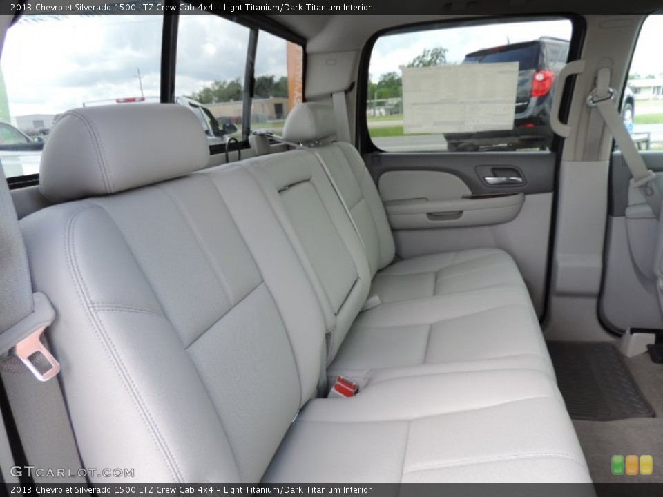 Light Titanium/Dark Titanium Interior Rear Seat for the 2013 Chevrolet Silverado 1500 LTZ Crew Cab 4x4 #86442183