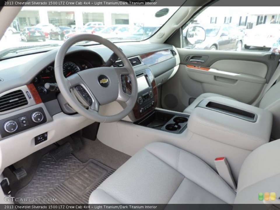 Light Titanium/Dark Titanium Interior Prime Interior for the 2013 Chevrolet Silverado 1500 LTZ Crew Cab 4x4 #86442255