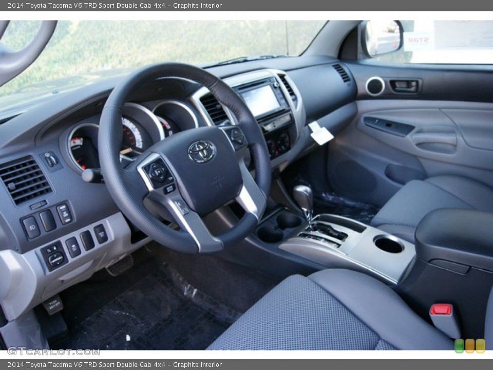 Graphite Interior Photo for the 2014 Toyota Tacoma V6 TRD Sport Double Cab 4x4 #86448798