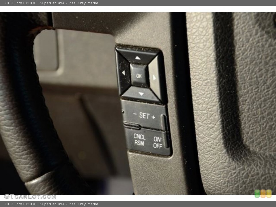 Steel Gray Interior Controls for the 2012 Ford F150 XLT SuperCab 4x4 #86455182
