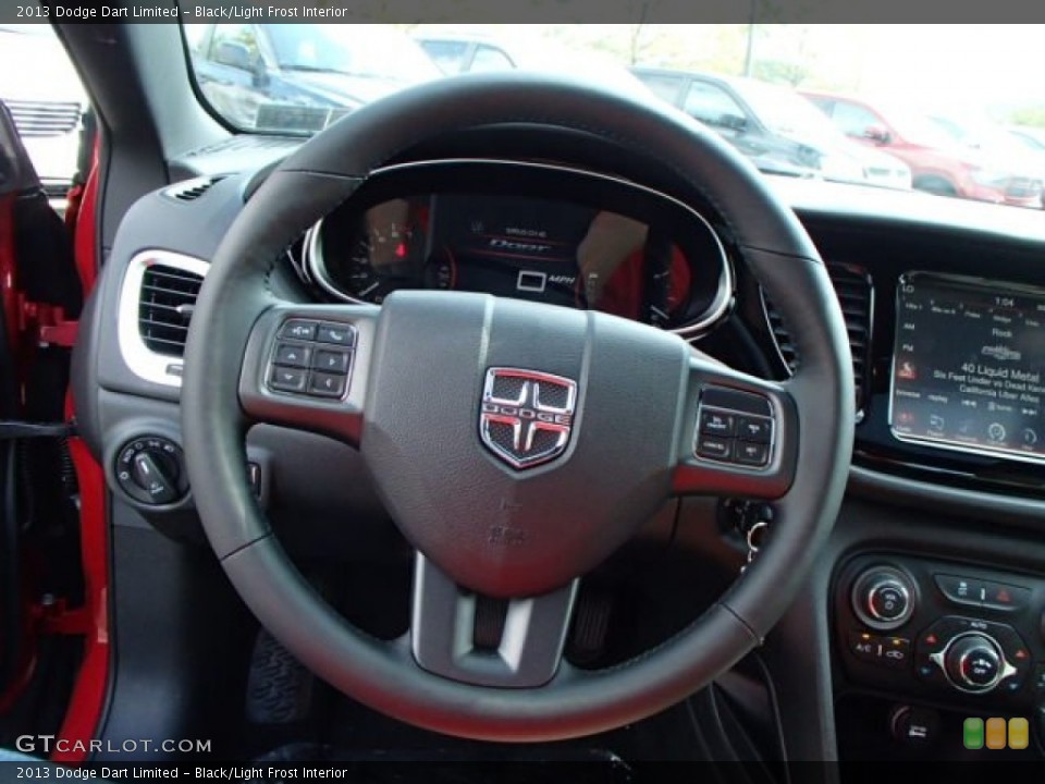 Black/Light Frost Interior Steering Wheel for the 2013 Dodge Dart Limited #86455361