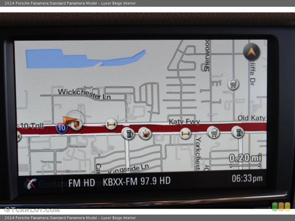 Luxor Beige Interior Navigation for the 2014 Porsche Panamera  #86456964