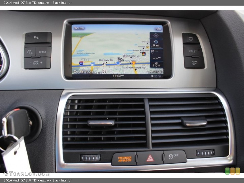Black Interior Navigation for the 2014 Audi Q7 3.0 TDI quattro #86458020