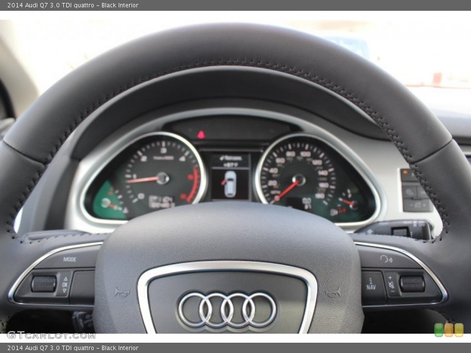 Black Interior Steering Wheel for the 2014 Audi Q7 3.0 TDI quattro #86458230