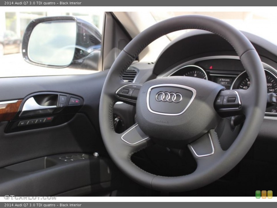 Black Interior Steering Wheel for the 2014 Audi Q7 3.0 TDI quattro #86458407