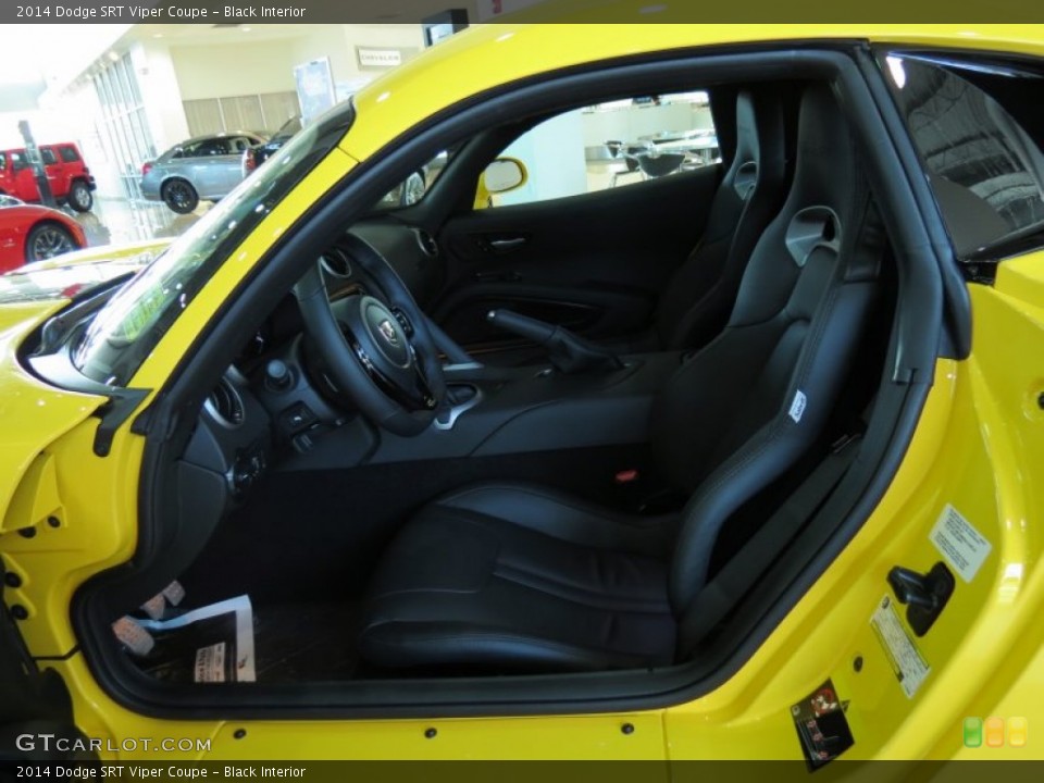Black Interior Front Seat for the 2014 Dodge SRT Viper Coupe #86459400