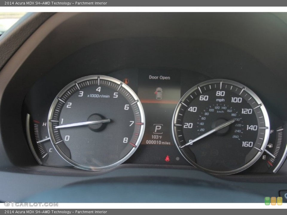 Parchment Interior Gauges for the 2014 Acura MDX SH-AWD Technology #86468283