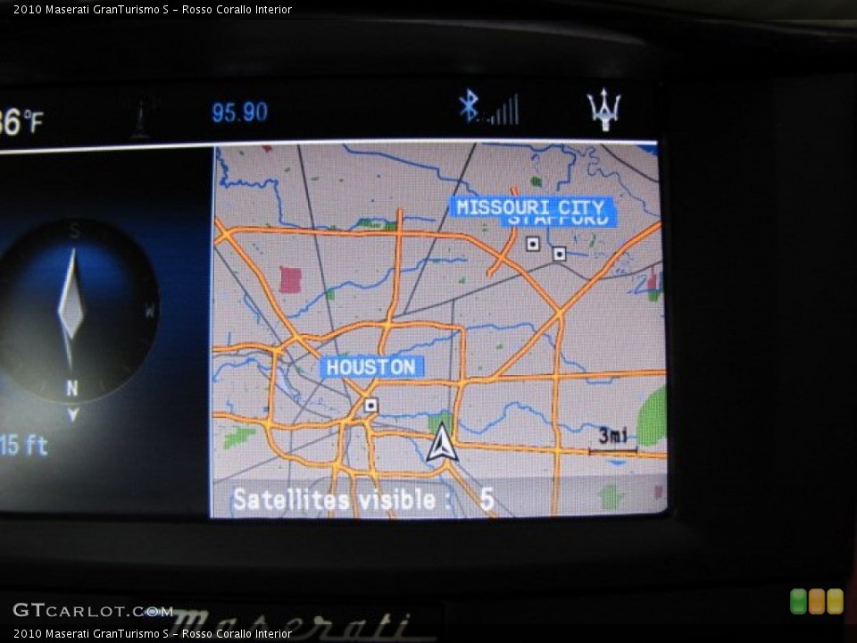 Rosso Corallo Interior Navigation for the 2010 Maserati GranTurismo S #86473413