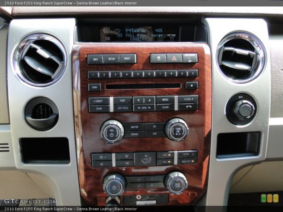 Sienna Brown Leather/Black Interior Controls for the 2010 Ford F150 King Ranch SuperCrew #86473935