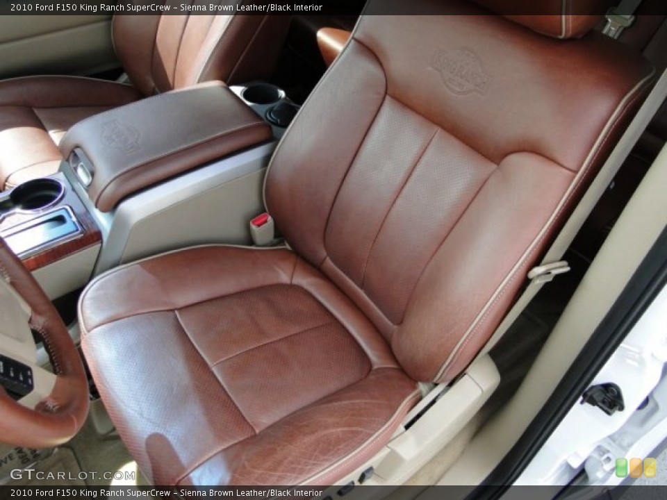 Sienna Brown Leather/Black Interior Front Seat for the 2010 Ford F150 King Ranch SuperCrew #86474004