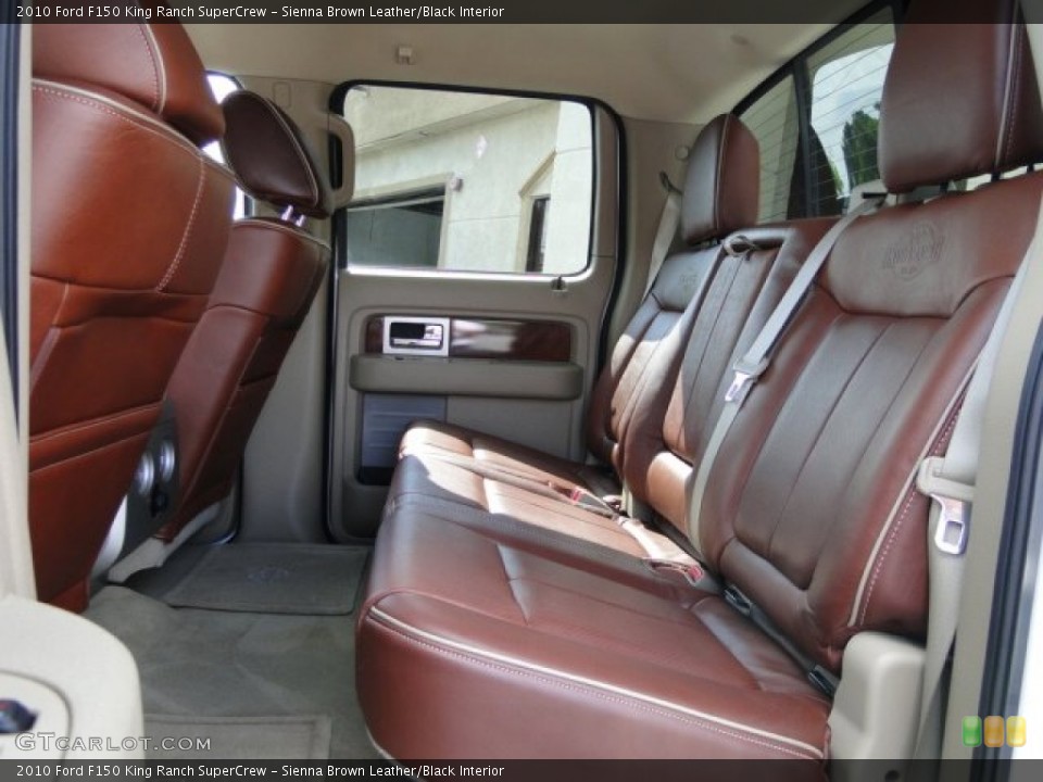 Sienna Brown Leather/Black Interior Rear Seat for the 2010 Ford F150 King Ranch SuperCrew #86474028