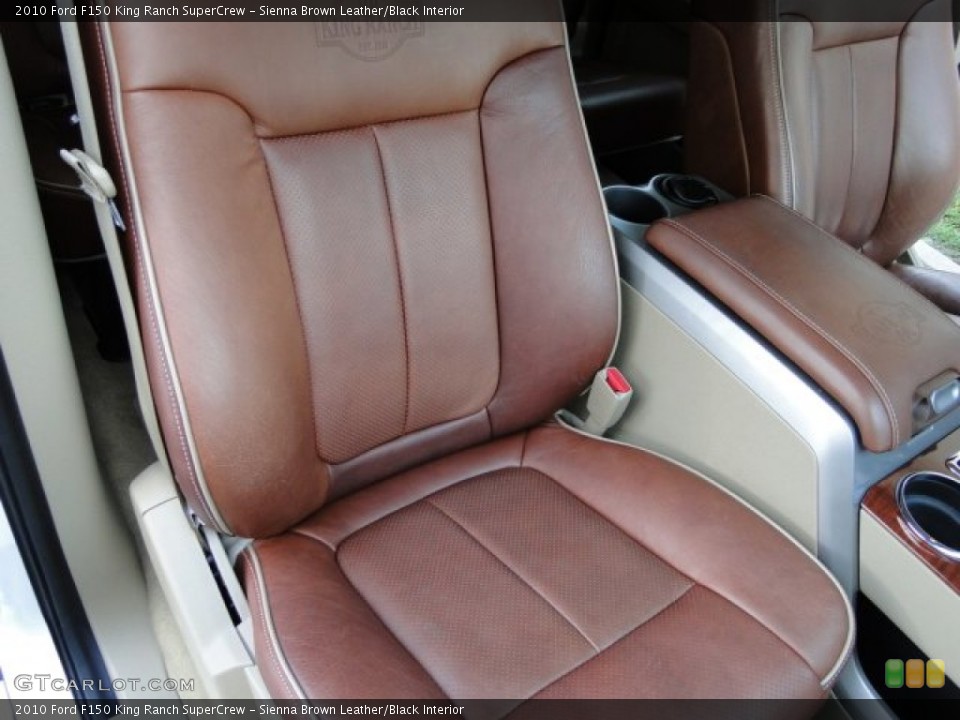 Sienna Brown Leather/Black 2010 Ford F150 Interiors