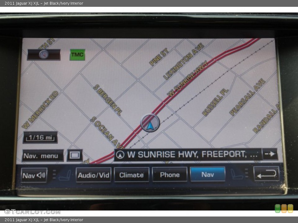 Jet Black/Ivory Interior Navigation for the 2011 Jaguar XJ XJL #86475360