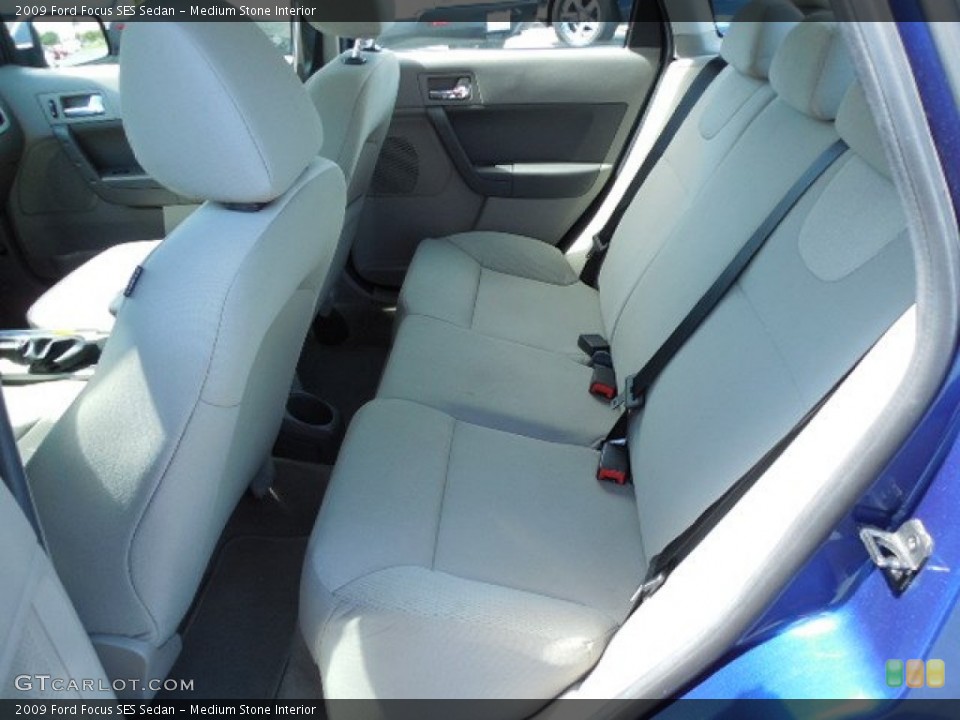 Medium Stone Interior Rear Seat for the 2009 Ford Focus SES Sedan #86475843