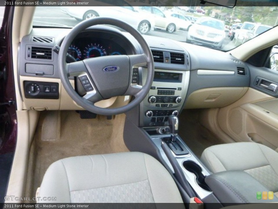 Medium Light Stone Interior Prime Interior for the 2011 Ford Fusion SE #86479443