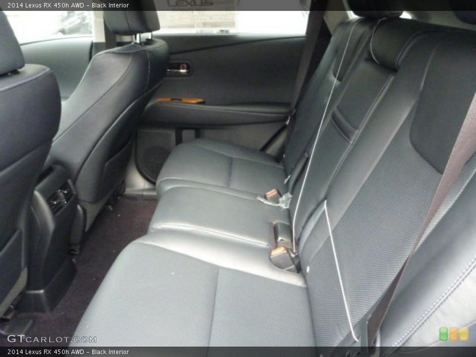 Black Interior Rear Seat for the 2014 Lexus RX 450h AWD #86480118