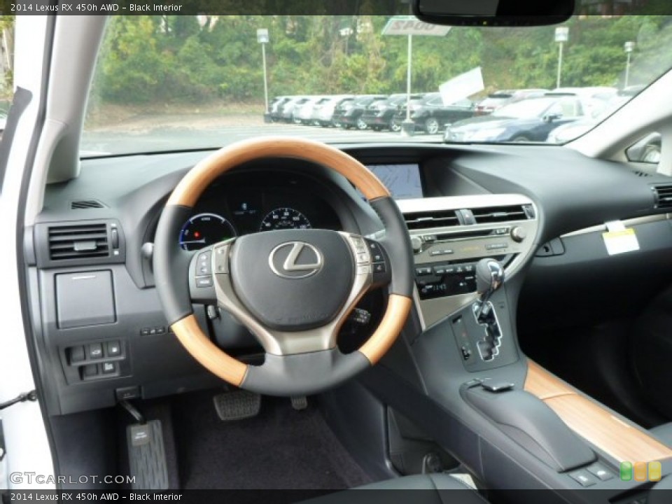 Black Interior Dashboard for the 2014 Lexus RX 450h AWD #86480139