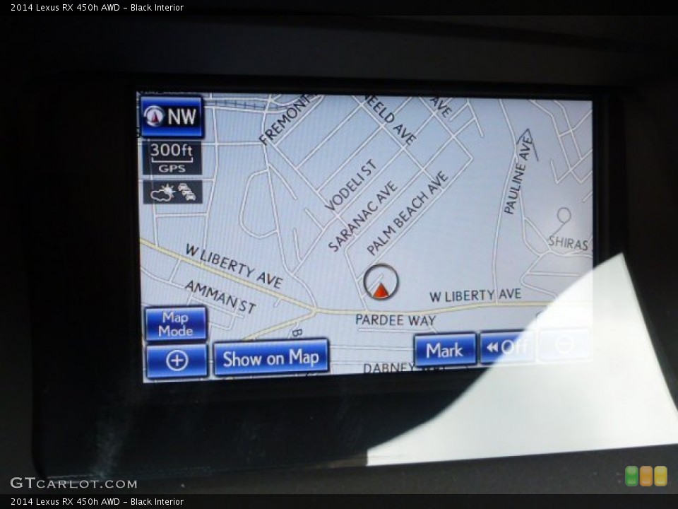 Black Interior Navigation for the 2014 Lexus RX 450h AWD #86480237