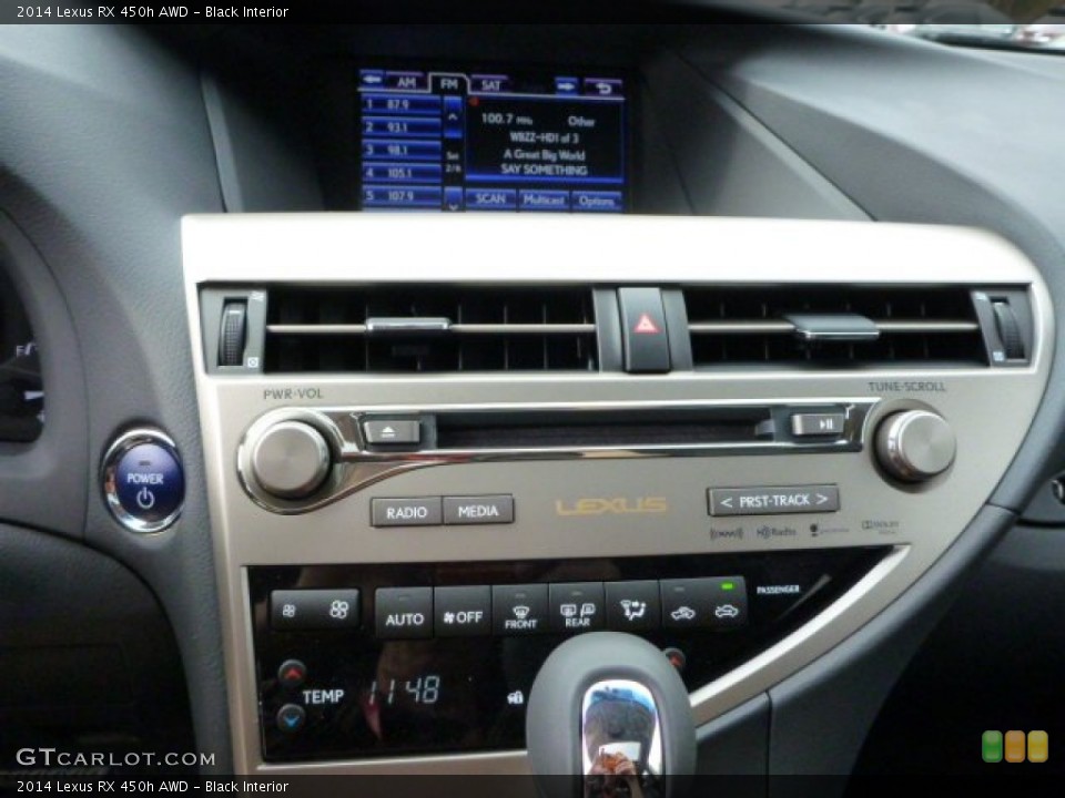 Black Interior Controls for the 2014 Lexus RX 450h AWD #86480277