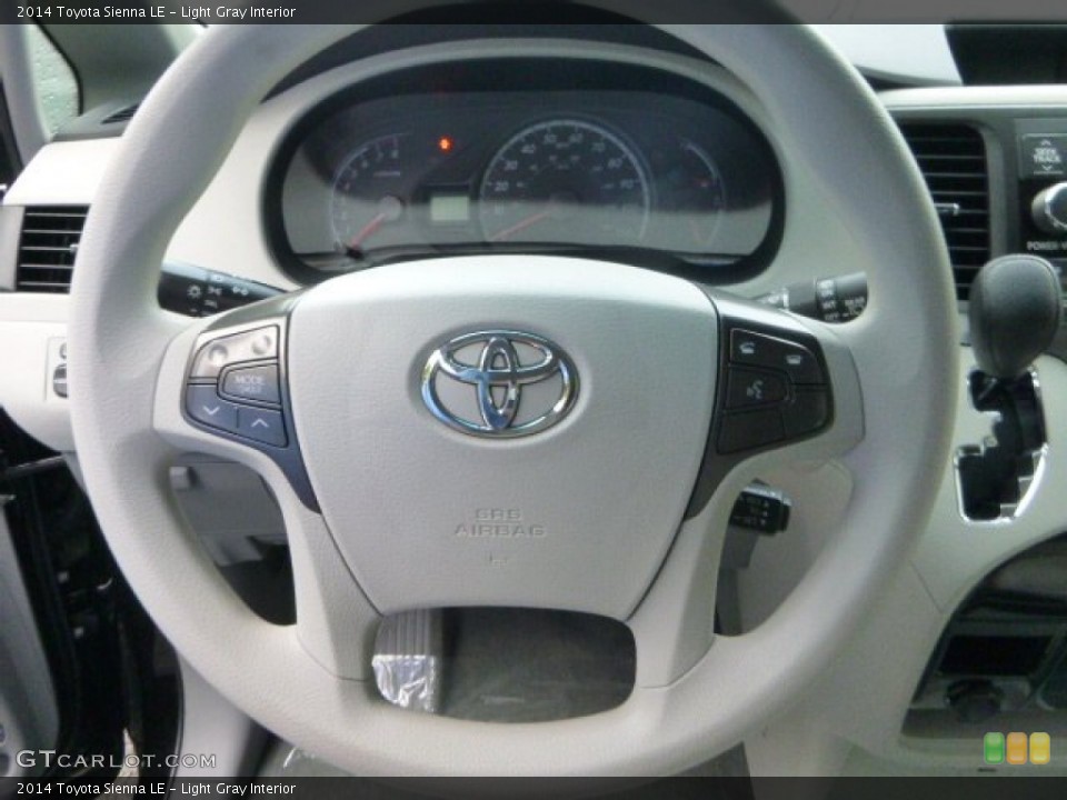 Light Gray Interior Steering Wheel for the 2014 Toyota Sienna LE #86481711