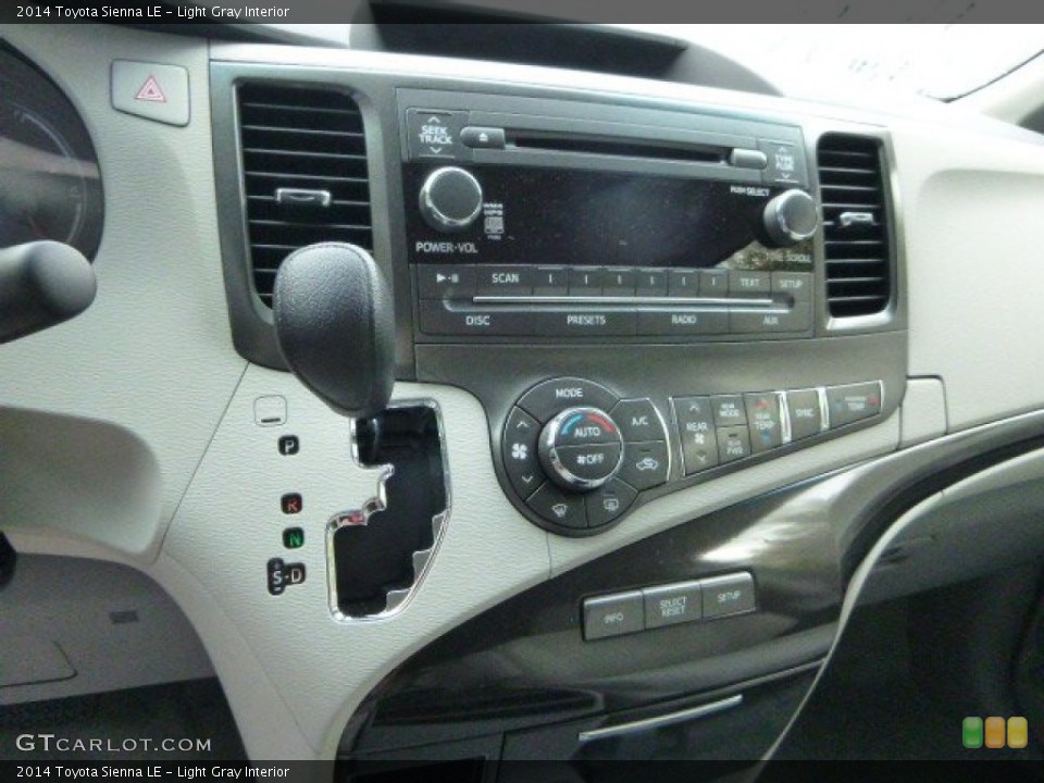 Light Gray Interior Controls for the 2014 Toyota Sienna LE #86481738
