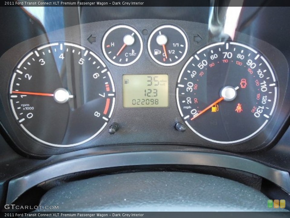 Dark Grey Interior Gauges for the 2011 Ford Transit Connect XLT Premium Passenger Wagon #86484420