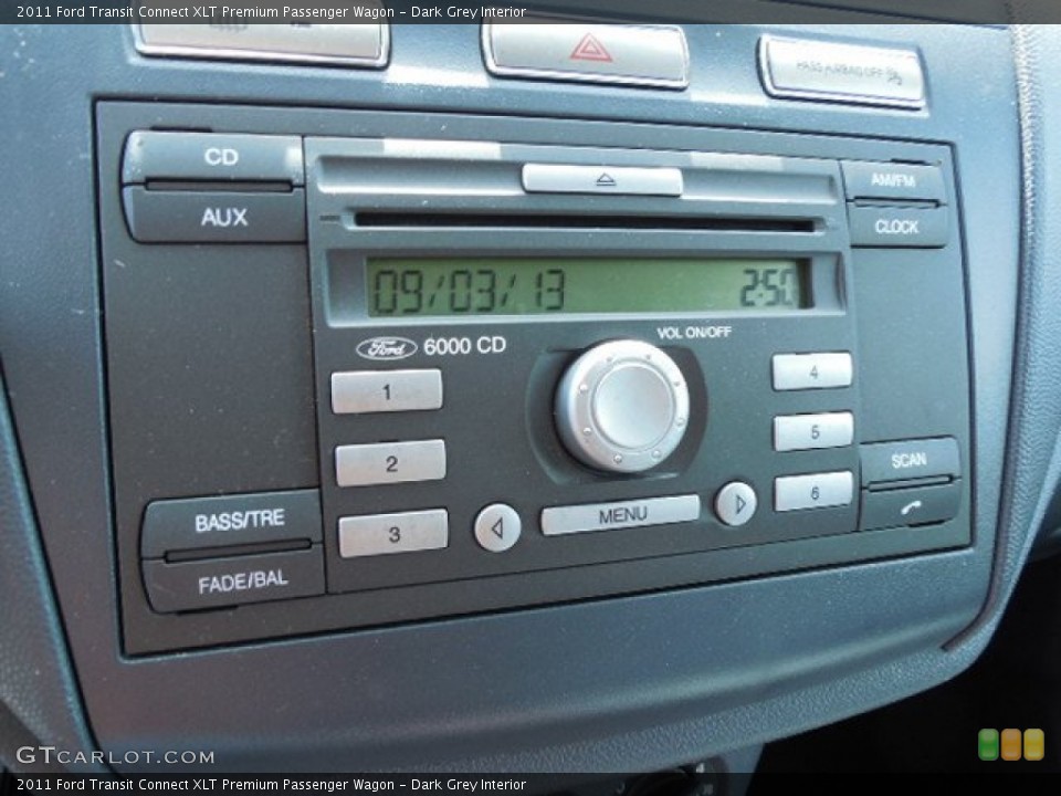 Dark Grey Interior Audio System for the 2011 Ford Transit Connect XLT Premium Passenger Wagon #86484450