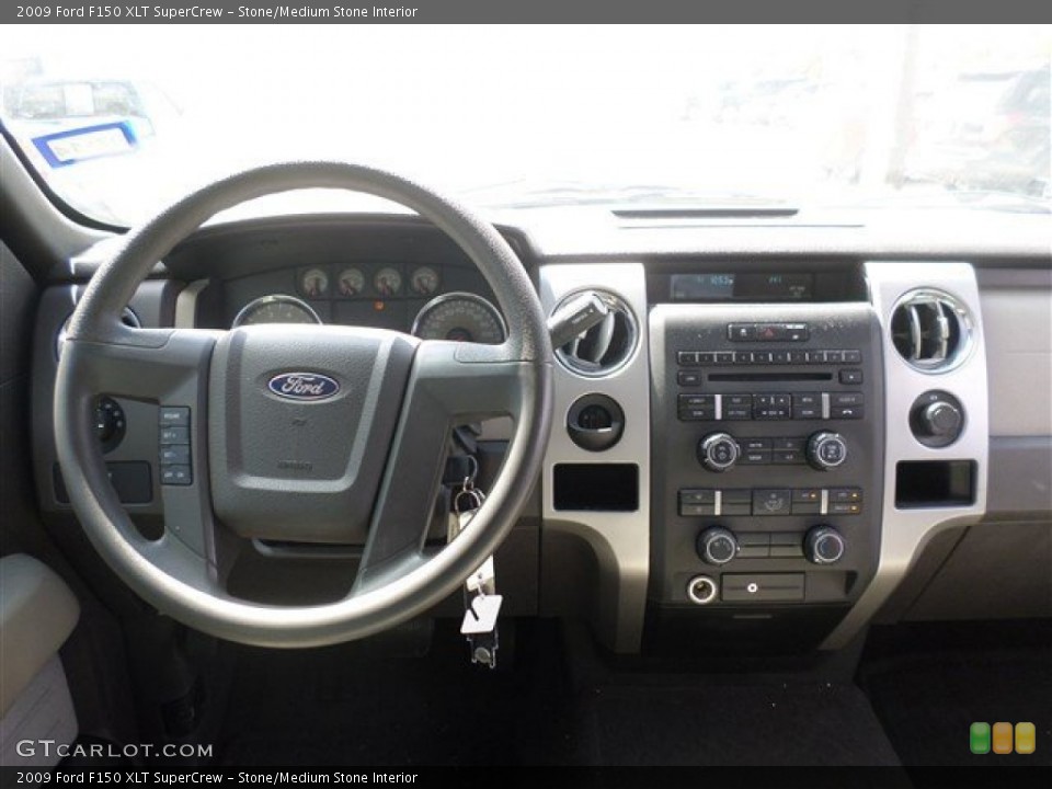 Stone/Medium Stone Interior Dashboard for the 2009 Ford F150 XLT SuperCrew #86486780