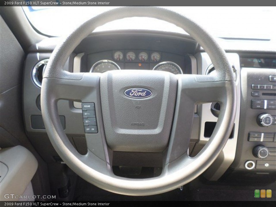 Stone/Medium Stone Interior Steering Wheel for the 2009 Ford F150 XLT SuperCrew #86486799