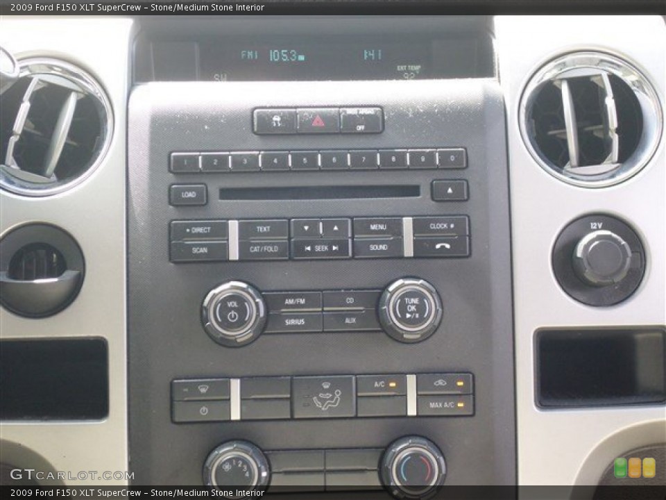 Stone/Medium Stone Interior Controls for the 2009 Ford F150 XLT SuperCrew #86486846