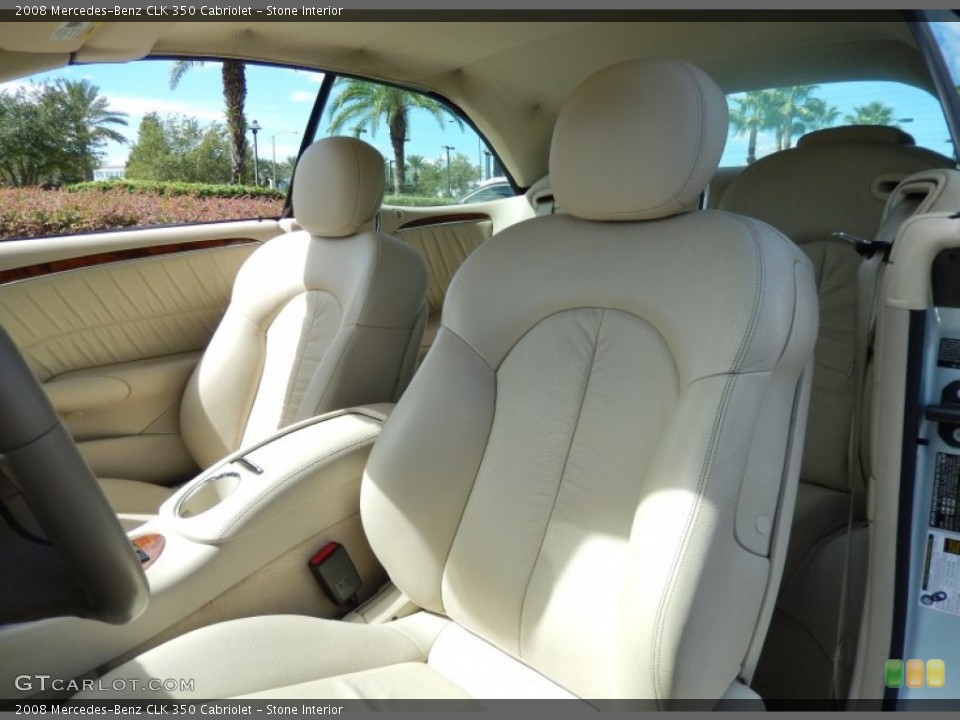 Stone Interior Front Seat for the 2008 Mercedes-Benz CLK 350 Cabriolet #86489028