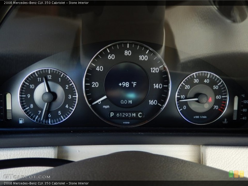 Stone Interior Gauges for the 2008 Mercedes-Benz CLK 350 Cabriolet #86489220