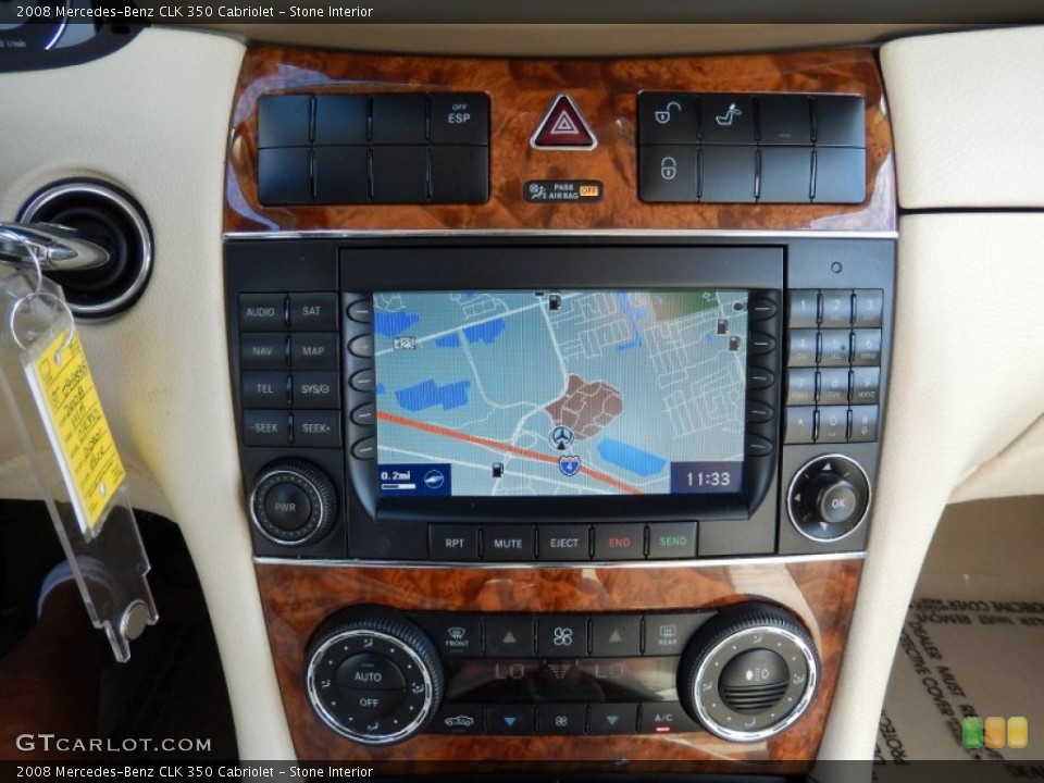 Stone Interior Navigation for the 2008 Mercedes-Benz CLK 350 Cabriolet #86489244