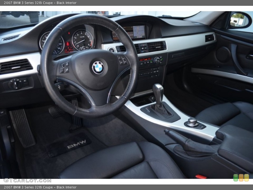 Black 2007 BMW 3 Series Interiors