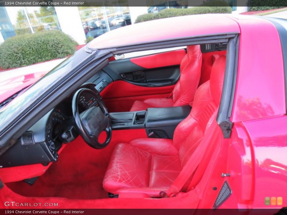 Red Interior Photo for the 1994 Chevrolet Corvette Coupe #86495712