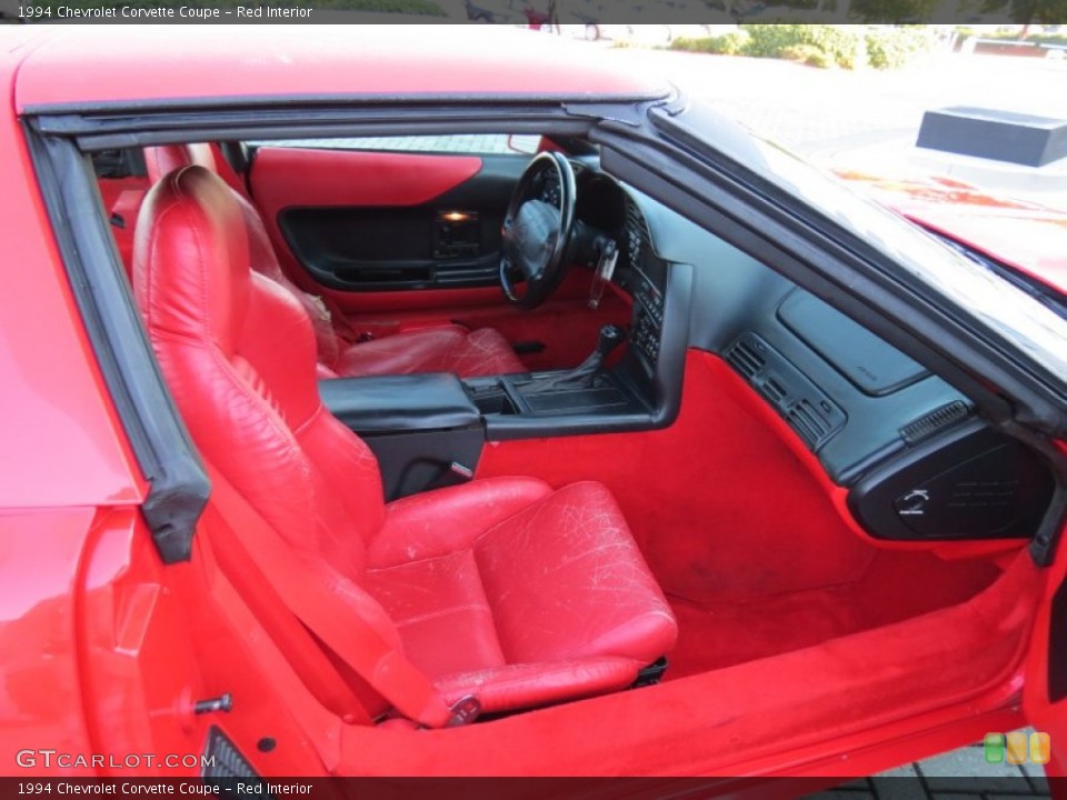 Red Interior Front Seat for the 1994 Chevrolet Corvette Coupe #86495844