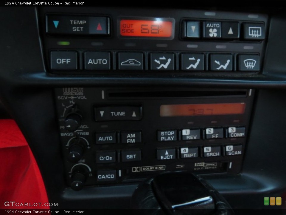 Red Interior Controls for the 1994 Chevrolet Corvette Coupe #86495961