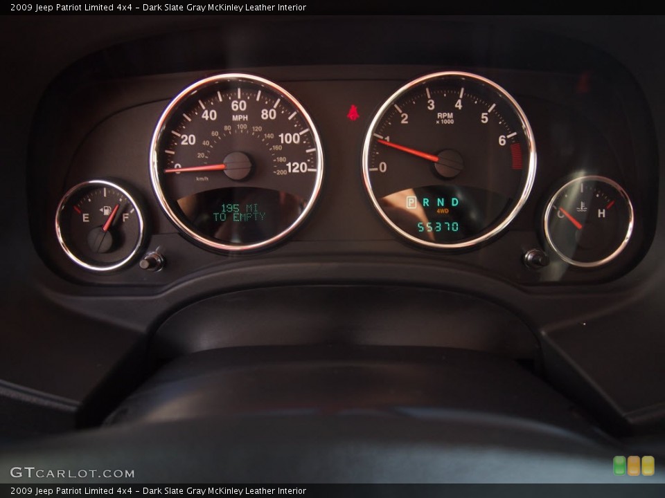 Dark Slate Gray McKinley Leather Interior Gauges for the 2009 Jeep Patriot Limited 4x4 #86507467