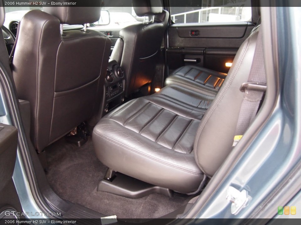 Ebony Interior Rear Seat for the 2006 Hummer H2 SUV #86507719