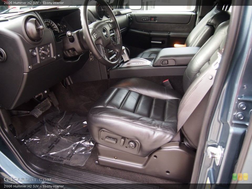 Ebony Interior Front Seat for the 2006 Hummer H2 SUV #86507770