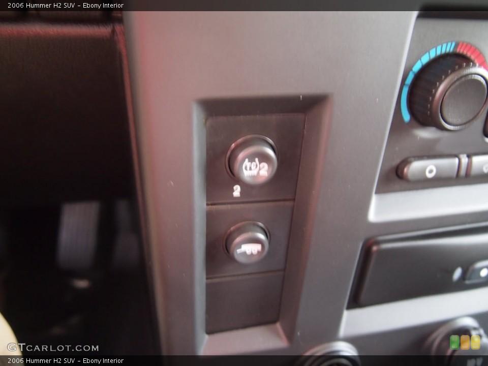 Ebony Interior Controls for the 2006 Hummer H2 SUV #86508049