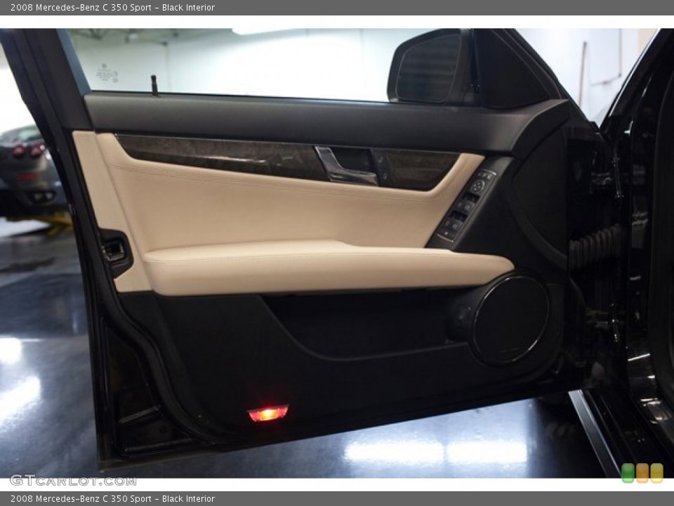 Black Interior Door Panel for the 2008 Mercedes-Benz C 350 Sport #86509192