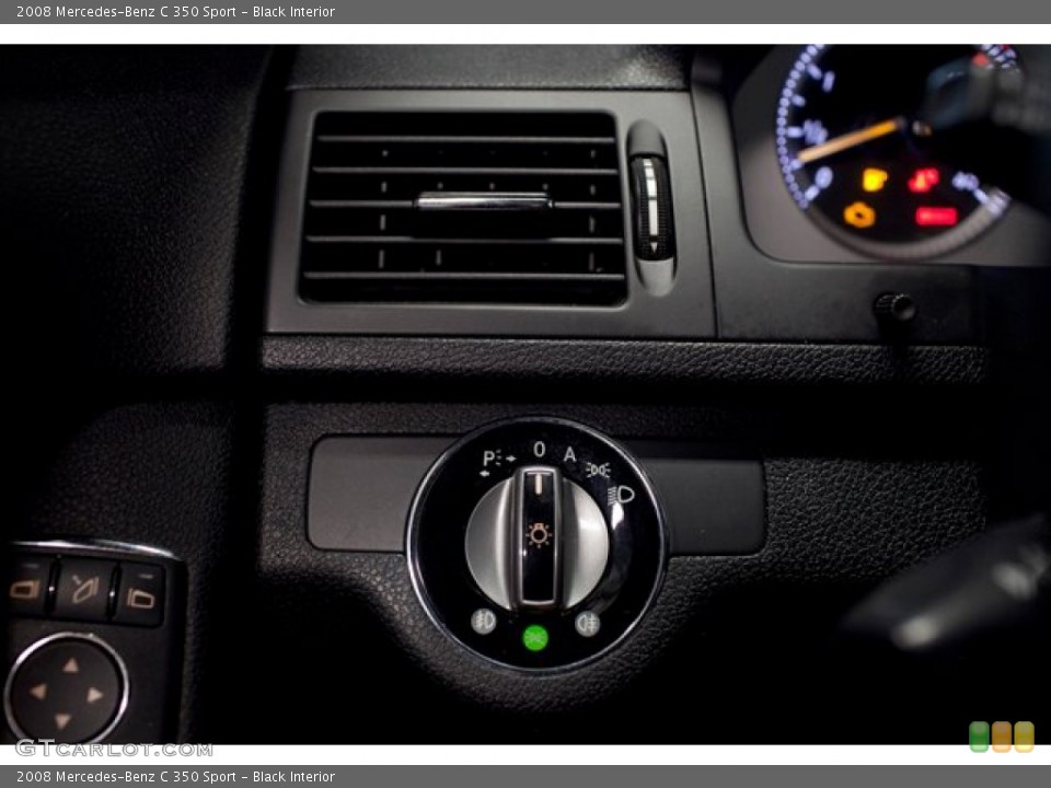 Black Interior Controls for the 2008 Mercedes-Benz C 350 Sport #86509423