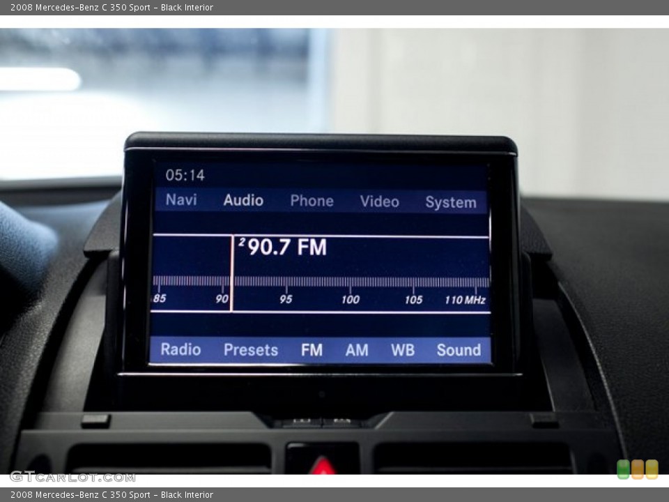 Black Interior Audio System for the 2008 Mercedes-Benz C 350 Sport #86509537