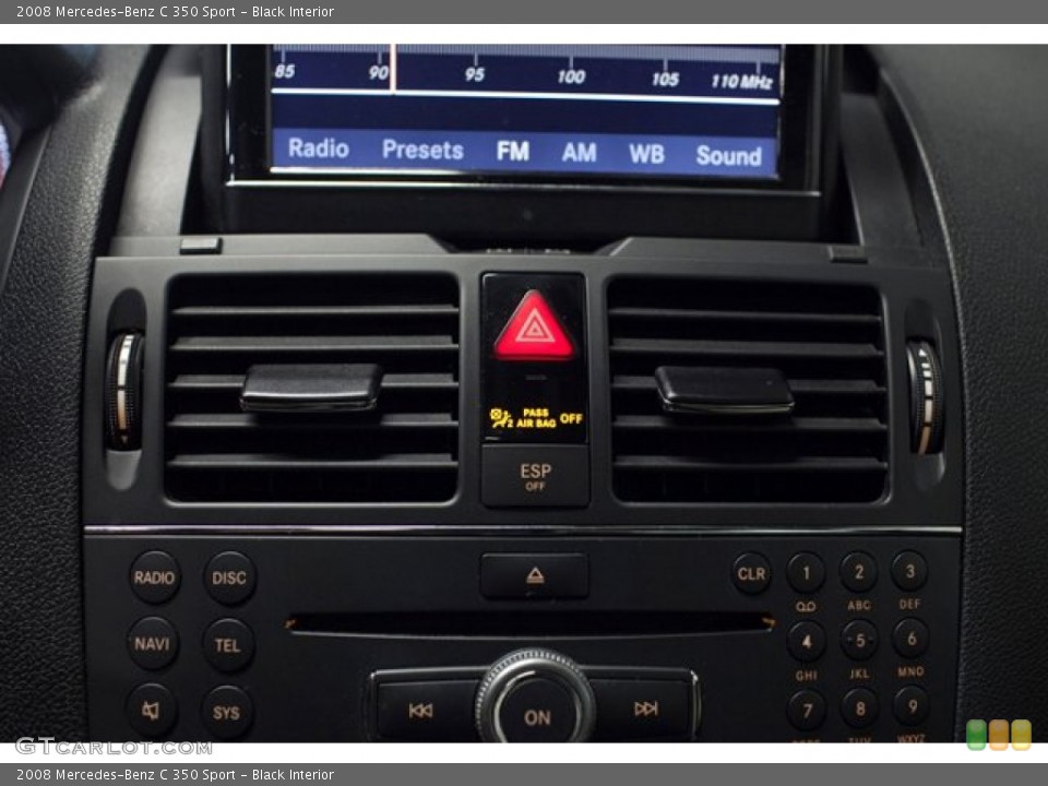 Black Interior Controls for the 2008 Mercedes-Benz C 350 Sport #86509588