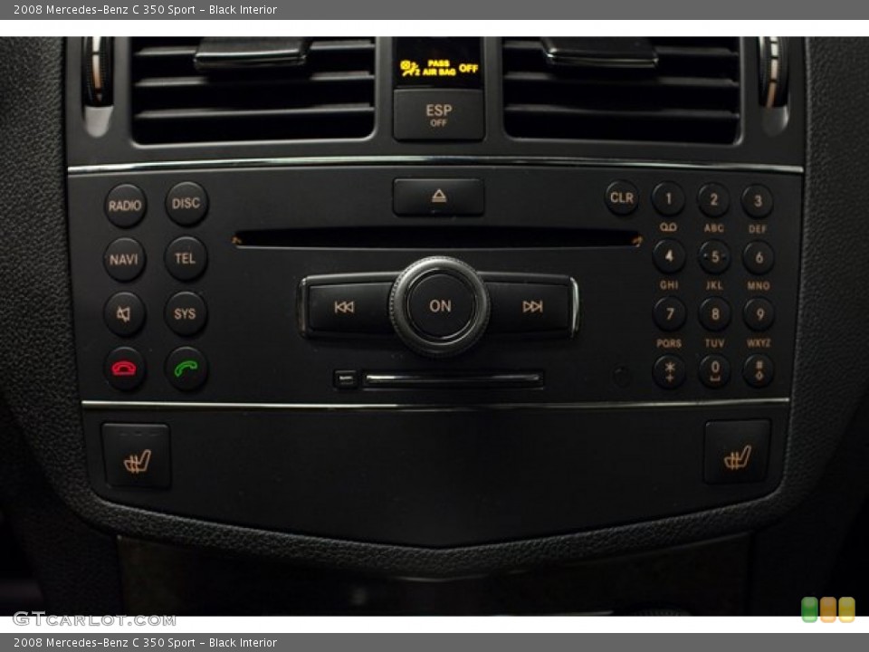 Black Interior Controls for the 2008 Mercedes-Benz C 350 Sport #86509612